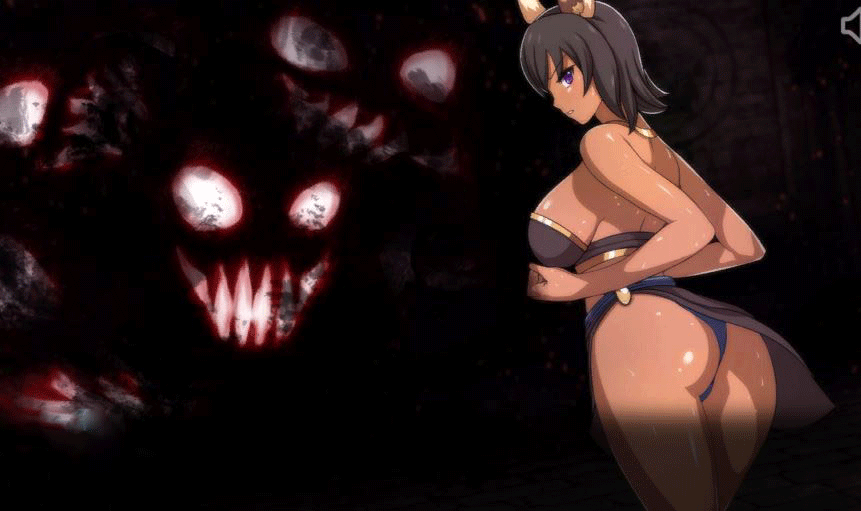 hot hentai babe takes on the monster